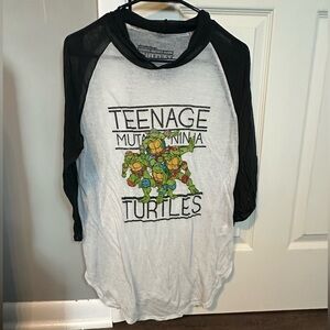 Teenage Mutant Ninja Turtles sheer Raglan Shirt